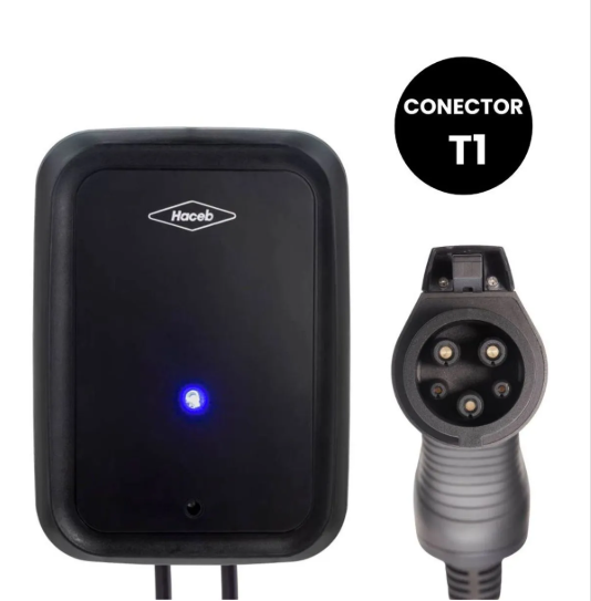 Cargador de pared Haceb para carros Eléctricos Tipo Americano (T1) F2 220V 7,5kW
