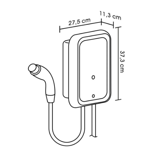 Cargador de pared Haceb para carros Eléctricos Tipo Chino (GB/T) F2 220V 7,5kW